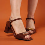 SANDALIA DE SALTO FEMININO ULTRACONFORTO THALIA