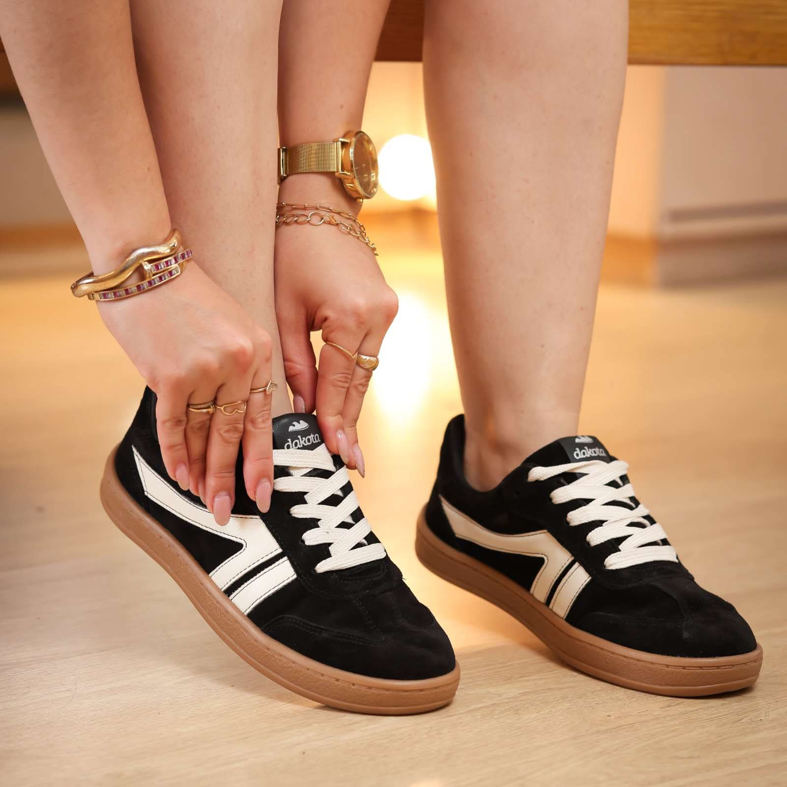 TÊNIS FEMININO SAMBA COURO LEGÍTIMO CAROL